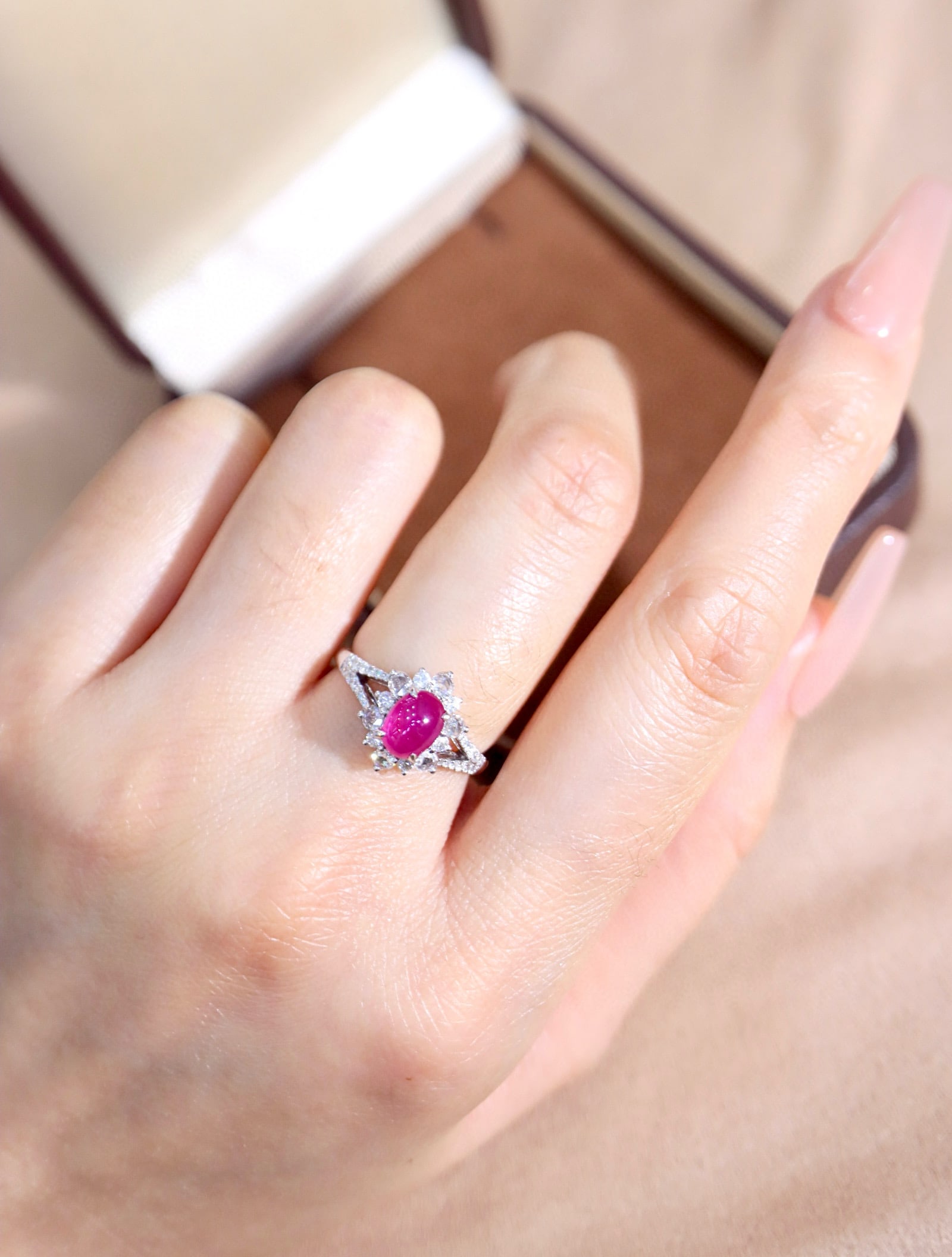 14k Gold 1.59 Ctw Natural Ruby & Diamond Ring - 8