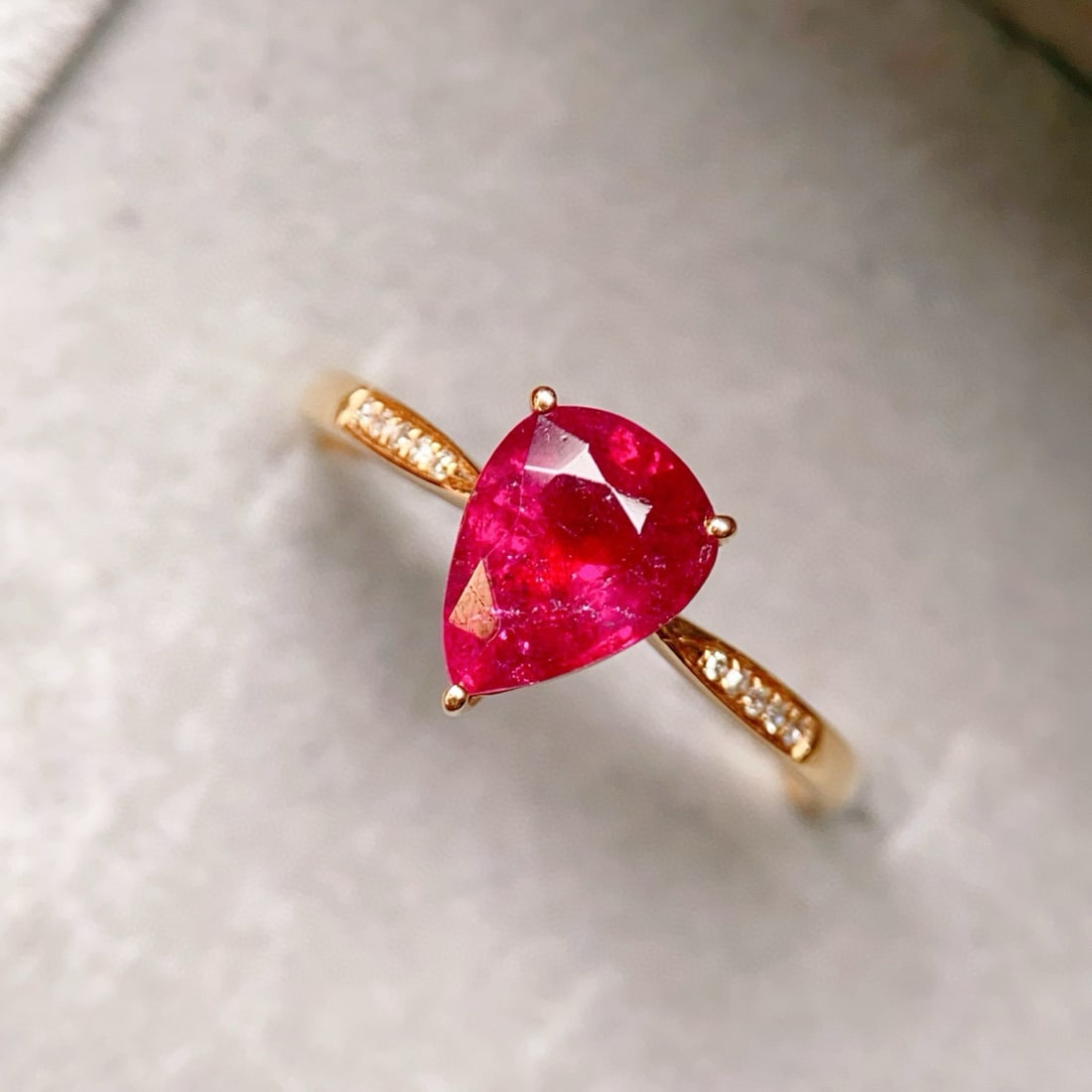 14k Gold 1.73 Ctw Natural Tourmaline & Diamond Ring - 3