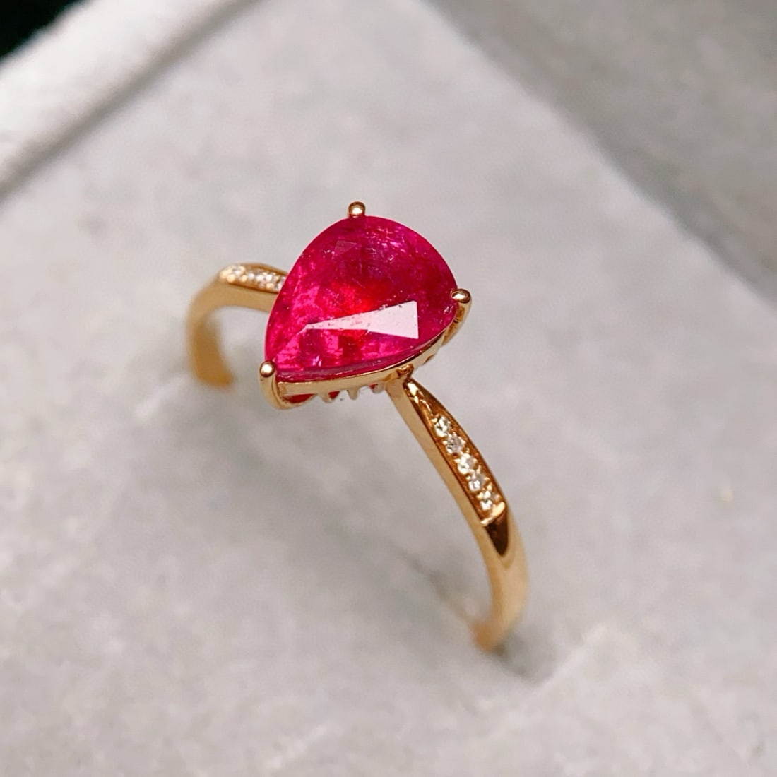 14k Gold 1.73 Ctw Natural Tourmaline & Diamond Ring - 4