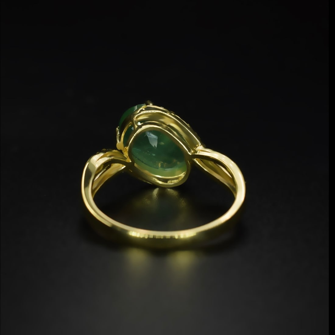 14k Gold 2.59 Ctw Natural Emerald & Diamond Ring - 4