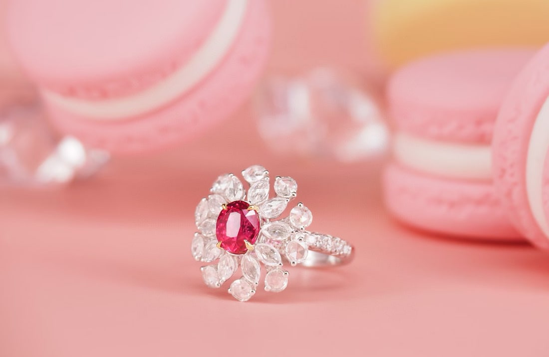 14k Gold 3.67 Ctw Natural Ruby & Diamond Ring - 2