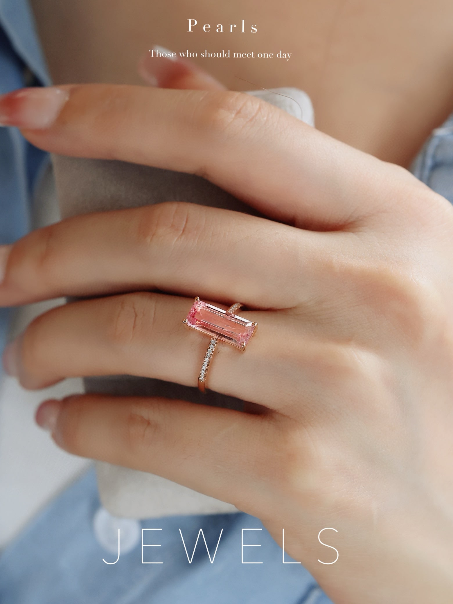 14k Gold 2.82 Ctw Natural Morganite & Diamond Ring - 6