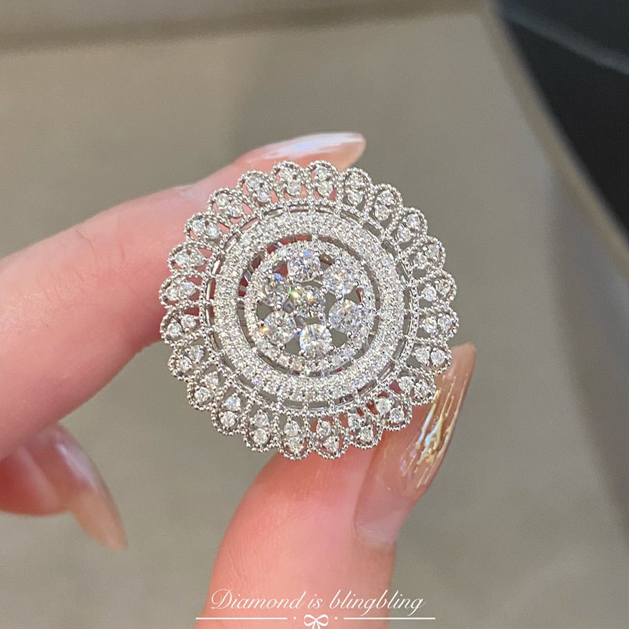 14k Gold 1.28 Ct Natural H Diamond Ring - 4