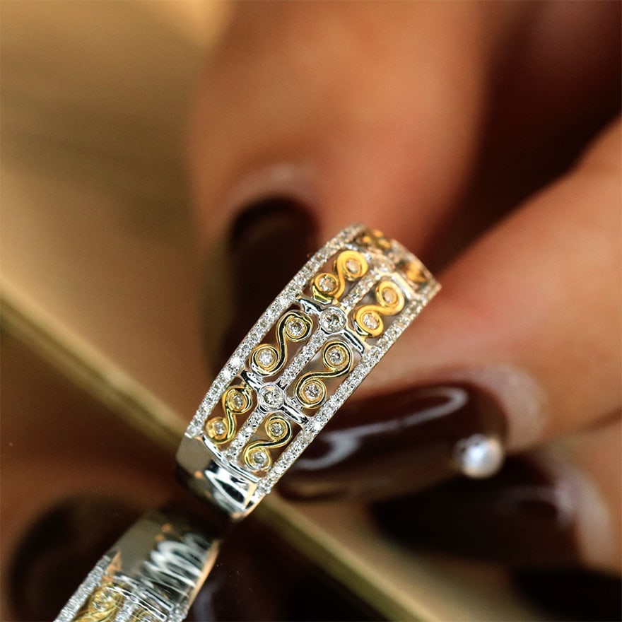 14k Gold 0.25 Ct Natural H Diamond Ring: Ref:231082344 // gold content:14k gold // ring size:7. 25us // // main gemstone:diamond // shape:round // carat weight:0. 25ct // clarity grade:vs-si // color:h // treatment:natural // cut grade:g //