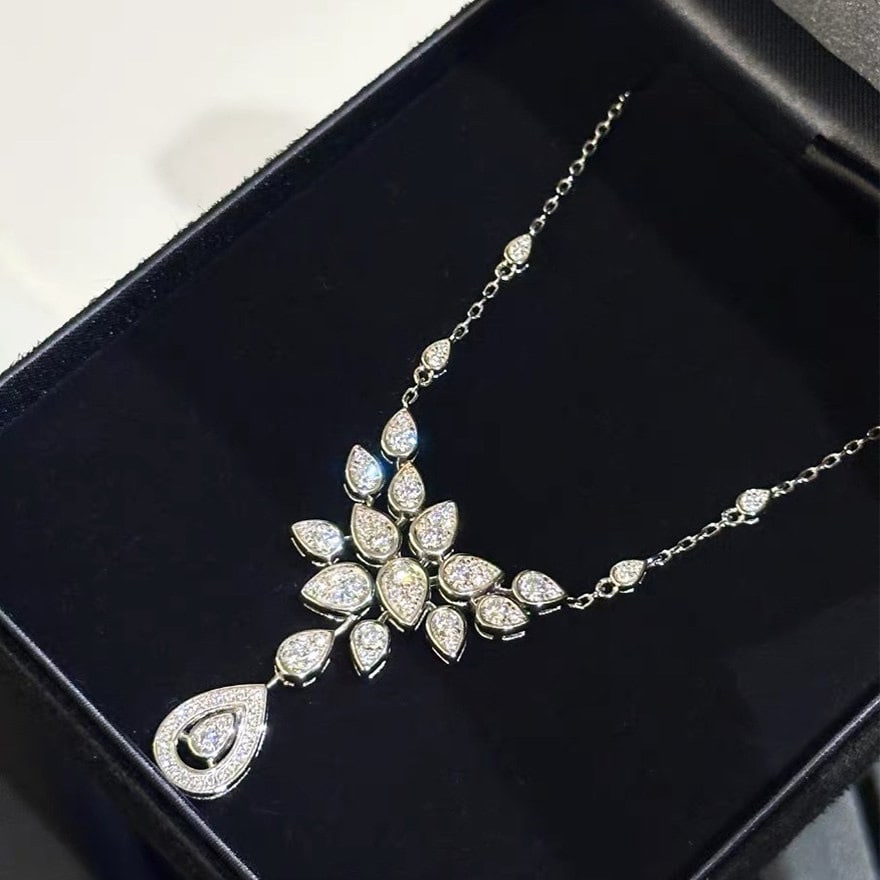 14k Gold 0.4 Ct Natural H Diamond Necklace - 4