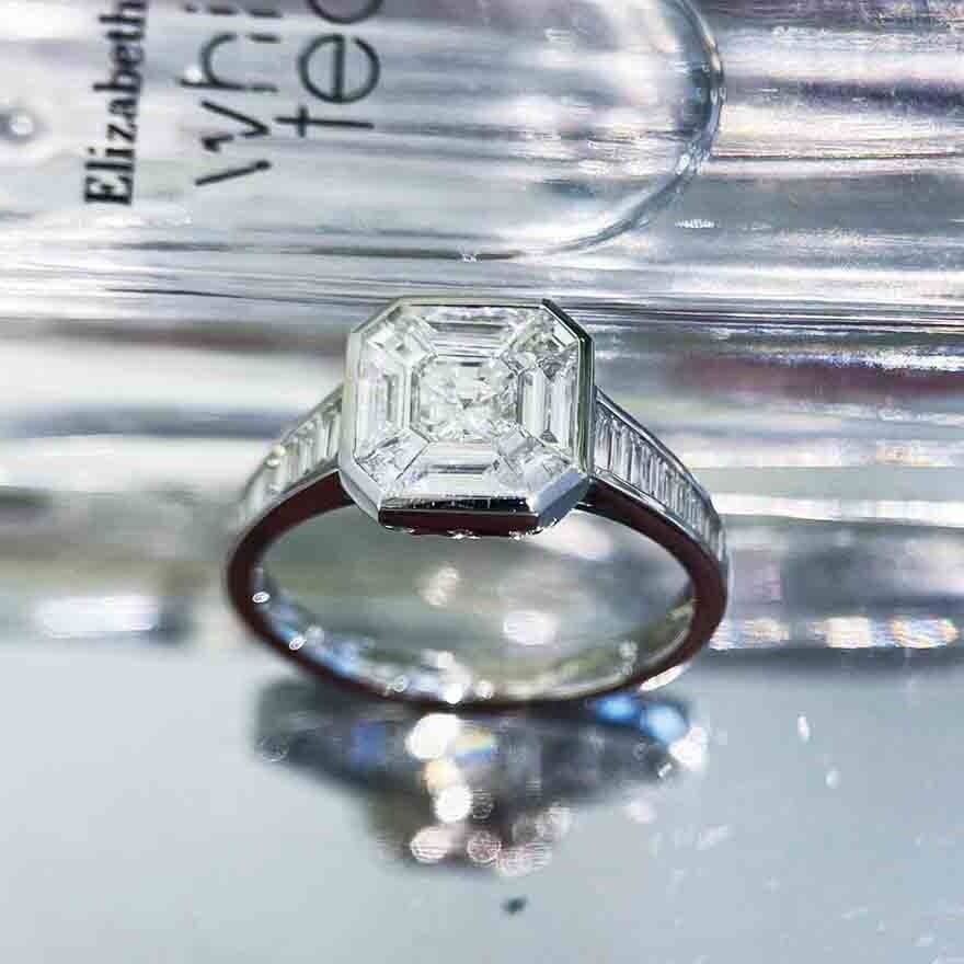 Gia Certified 14k Gold 0.50 Ct Natural G Vvs1 Round Diamond Ring - 2