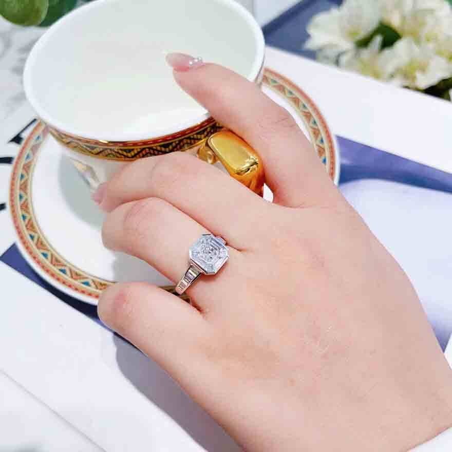 Gia Certified 14k Gold 0.50 Ct Natural G Vvs1 Round Diamond Ring - 5