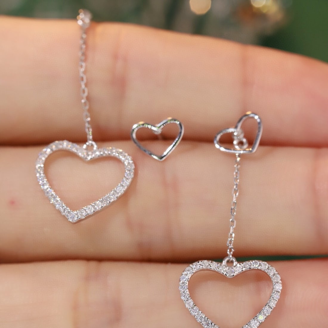 14k Gold 0.3 Ct Natural H Diamond Earrings - 3