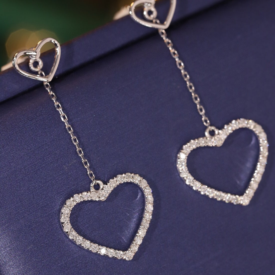 14k Gold 0.3 Ct Natural H Diamond Earrings - 6