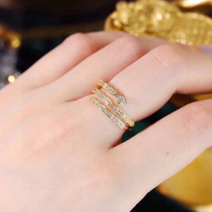 14k Gold 0.22 Ct Natural H Diamond Ring - 4