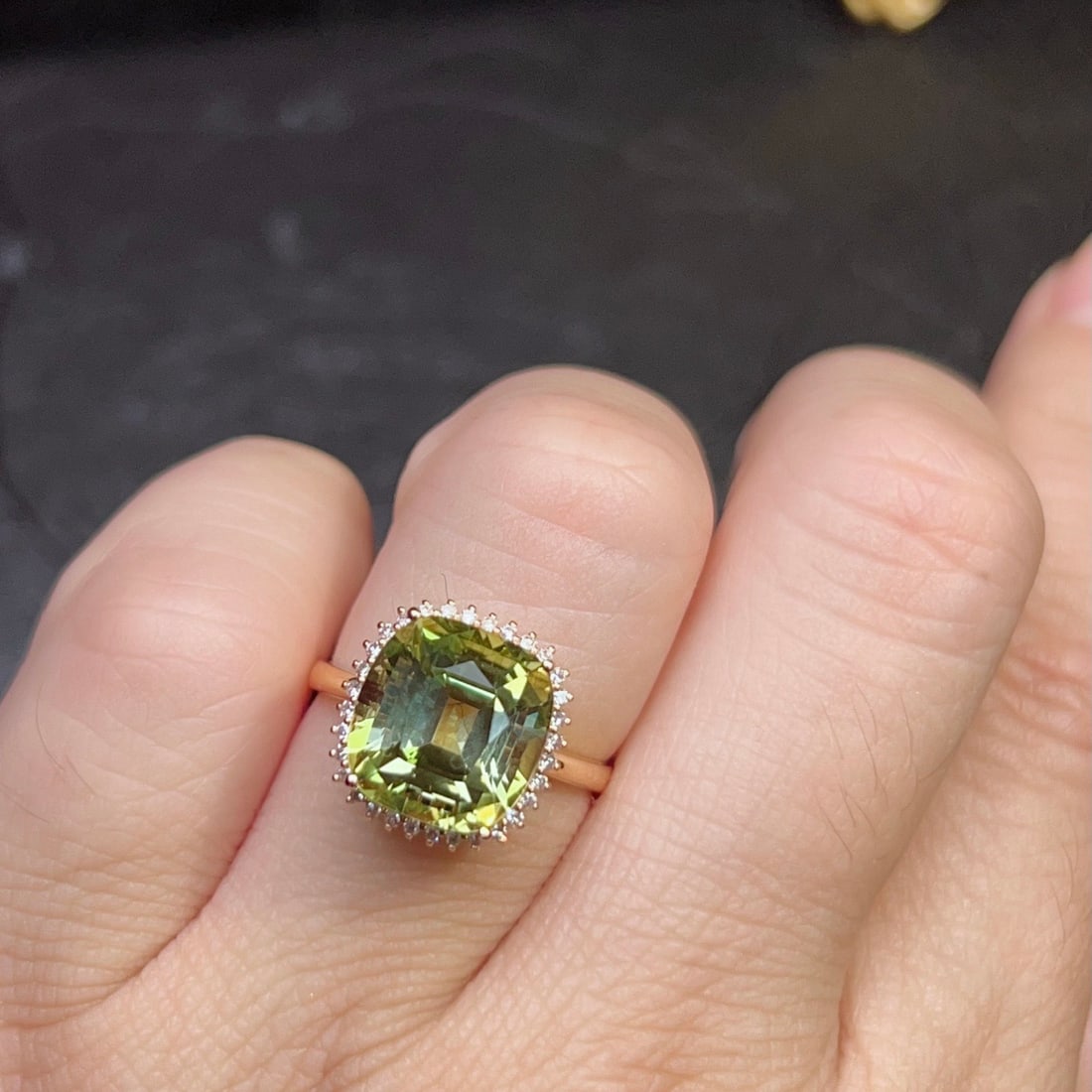 14k Gold 6.91 Ctw Natural Tourmaline & Diamond Ring - 6