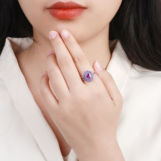 14k Gold 1.94 Ctw Natural Sapphire & Diamond Ring - 5