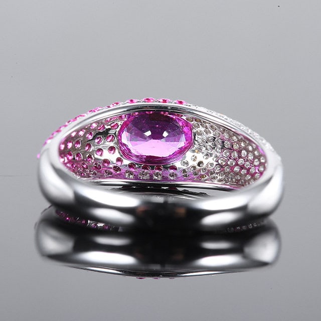 14k Gold 1.67 Ctw Natural Sapphire & Sapphire Ring - 4