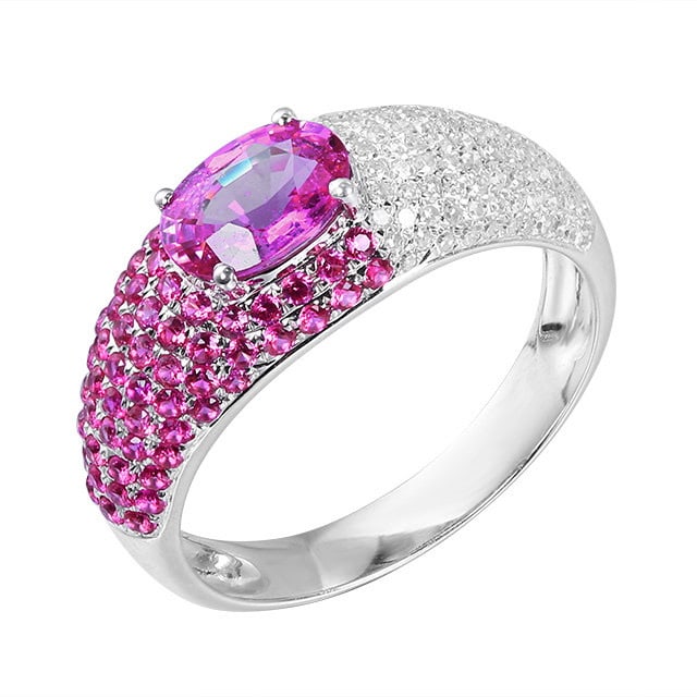 14k Gold 1.67 Ctw Natural Sapphire & Sapphire Ring - 5