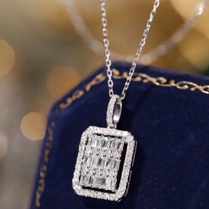 14k Gold 0.4 Ct Natural H Diamond Necklace - 3