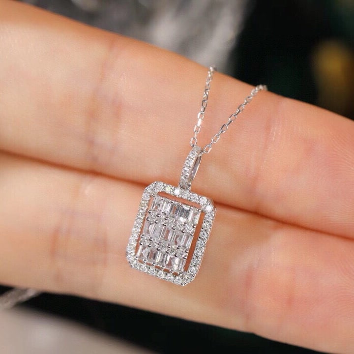 14k Gold 0.4 Ct Natural H Diamond Necklace - 5