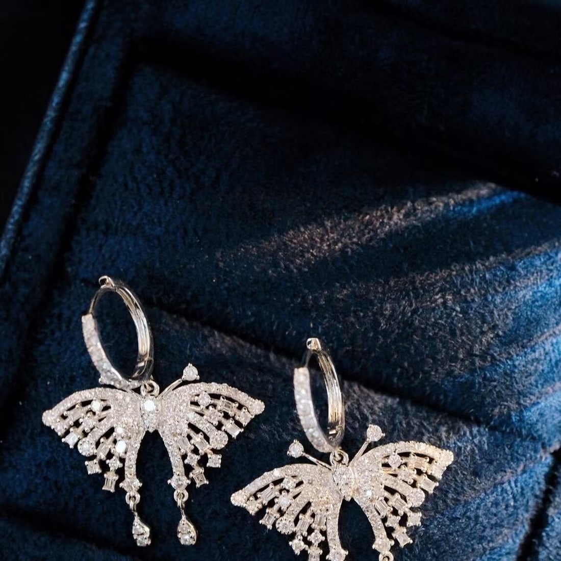 14k Gold 1.36 Ct Natural H Diamond Earrings - 2