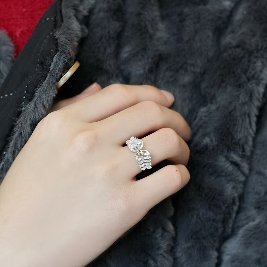 14k Gold 1.08 Ctw Natural Sapphire & Diamond Ring - 6