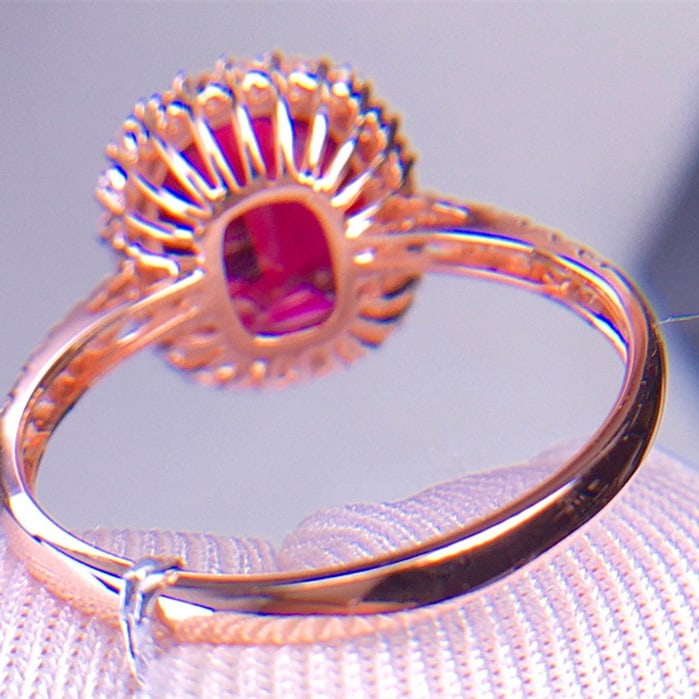 14k Gold 3.2 Ct Natural Tourmaline & Diamond Ring - 5