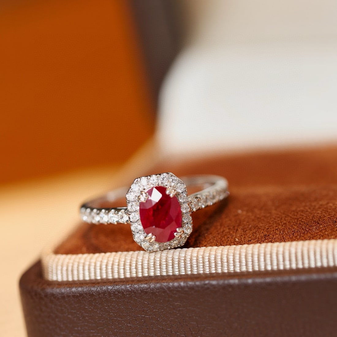 14k Gold 1.44 Ctw Natural Ruby & Diamond Ring: Ref:231078112 // gold content:14k gold // ring size:7. 25us // // main gemstone:ruby // shape:oval // carat weight:1. 11ct // color:pigeonblood red // treatment:natural // // adjacent gemstone 2 : dia