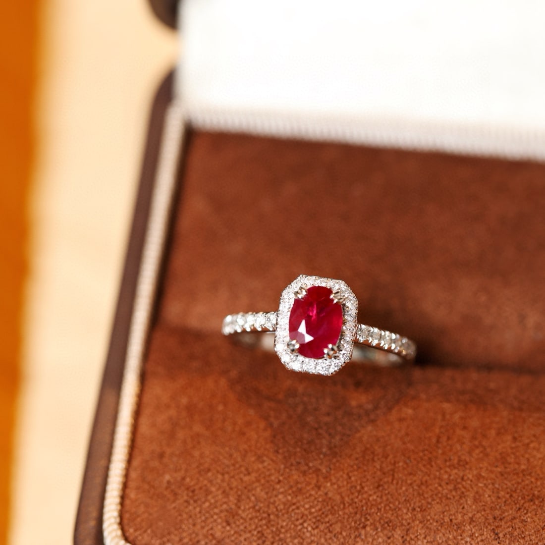 14k Gold 1.44 Ctw Natural Ruby & Diamond Ring - 2