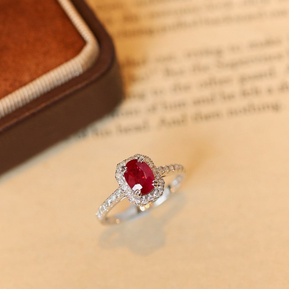 14k Gold 1.44 Ctw Natural Ruby & Diamond Ring - 3