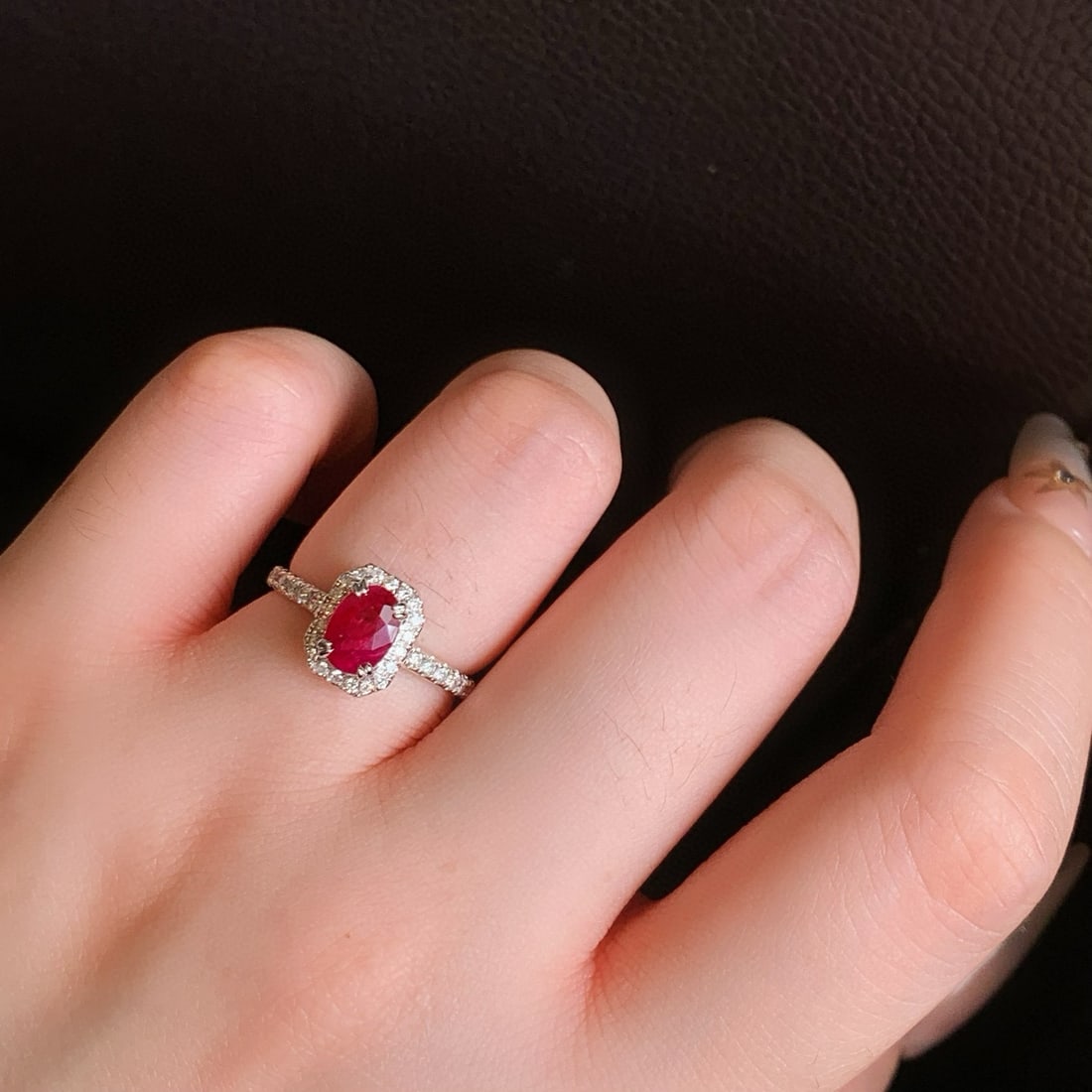 14k Gold 1.44 Ctw Natural Ruby & Diamond Ring - 6