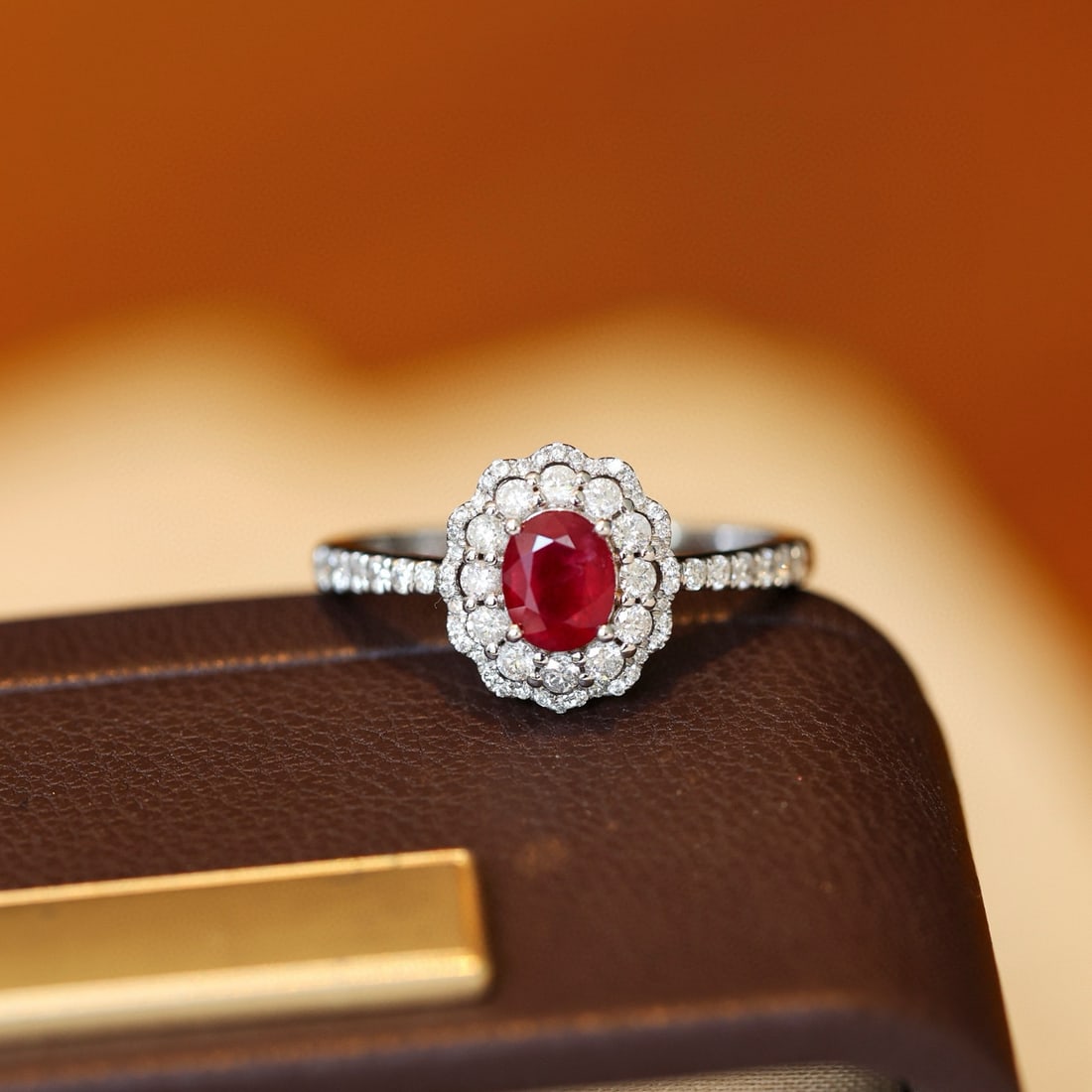 14k Gold 1.15 Ctw Natural Ruby & Diamond Ring - 2