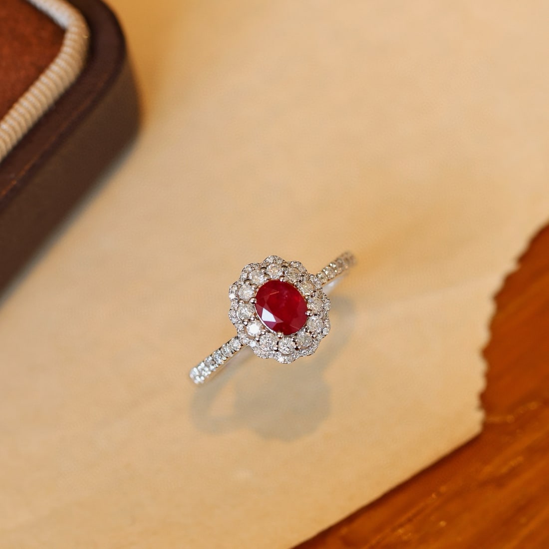 14k Gold 1.15 Ctw Natural Ruby & Diamond Ring - 4