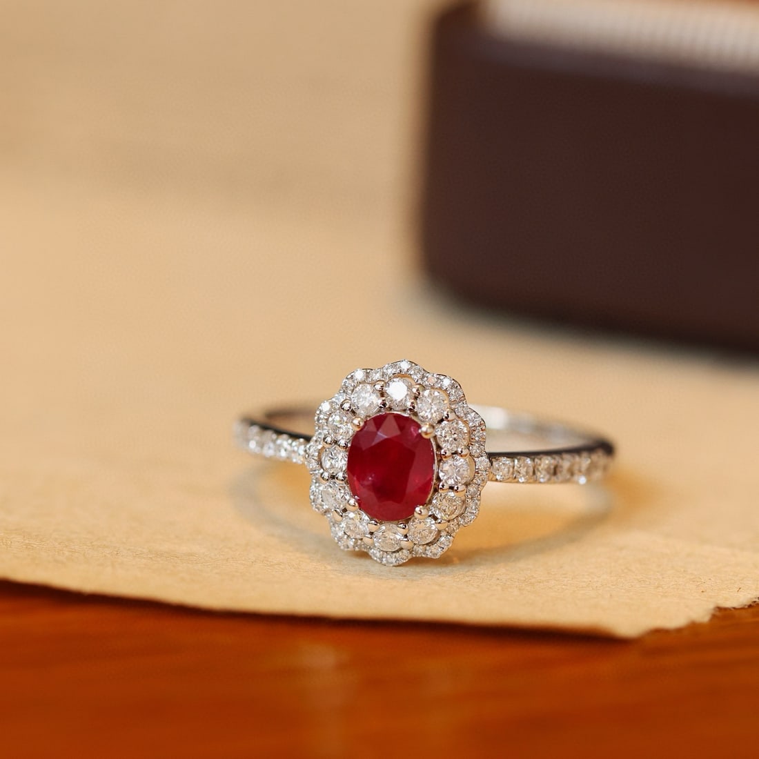 14k Gold 1.15 Ctw Natural Ruby & Diamond Ring - 5