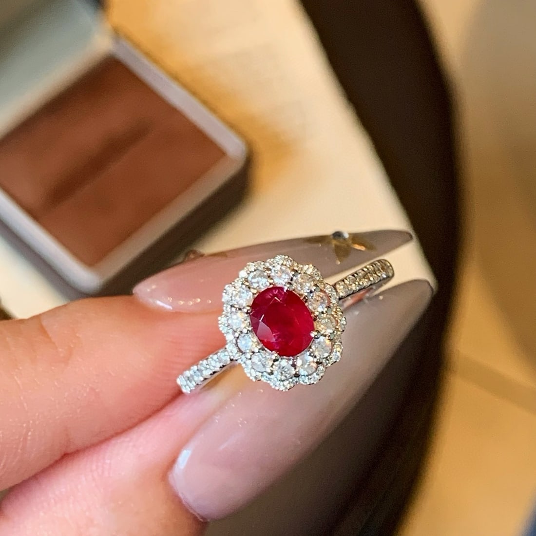 14k Gold 1.15 Ctw Natural Ruby & Diamond Ring - 6