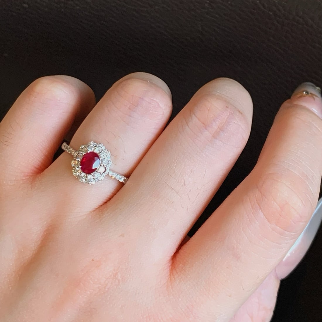 14k Gold 1.15 Ctw Natural Ruby & Diamond Ring - 7