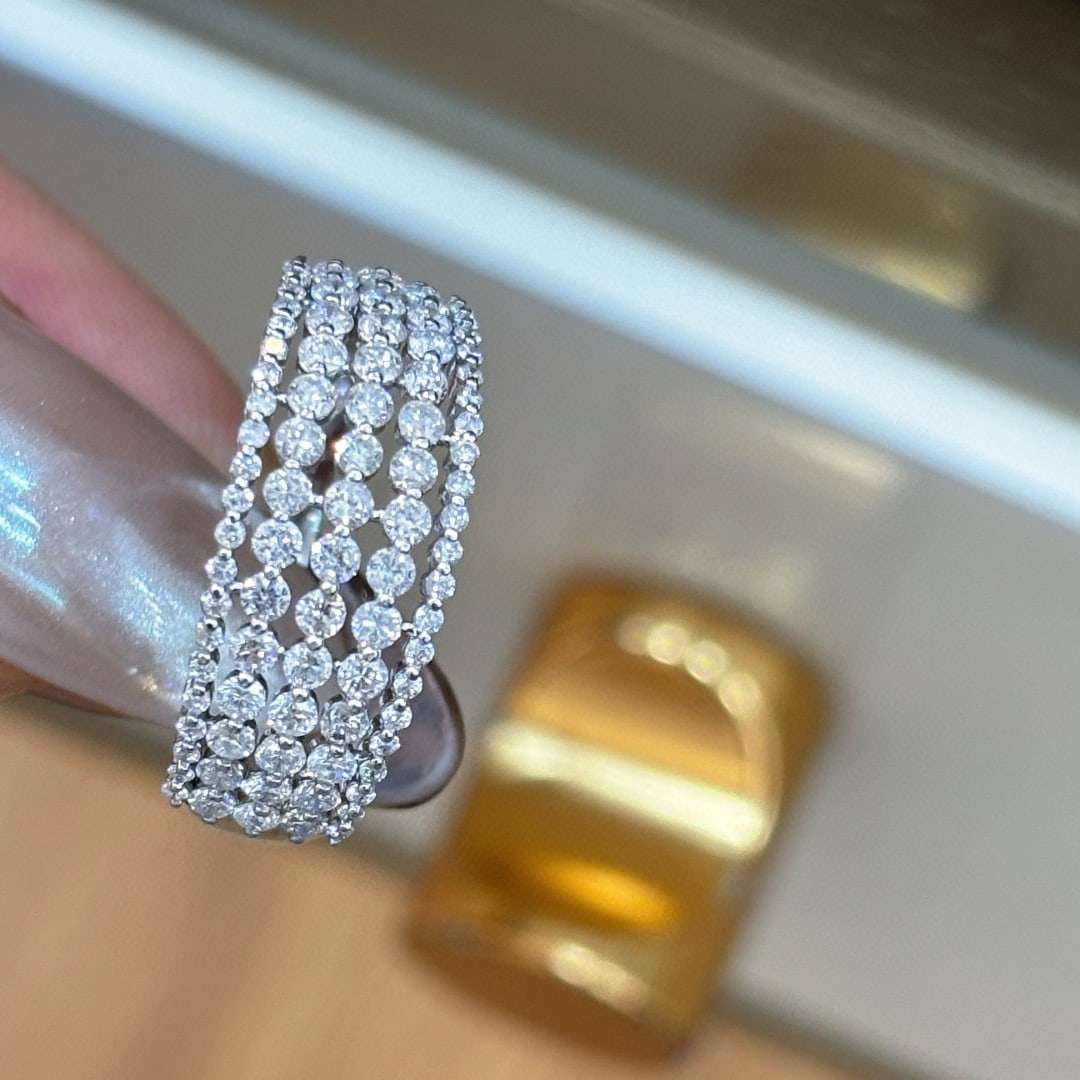 14k Gold 1 Ct Natural H Diamond Ring - 2