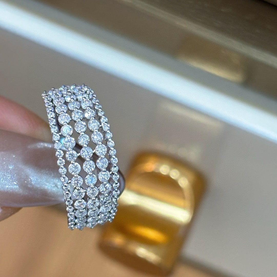 14k Gold 1 Ct Natural H Diamond Ring - 3