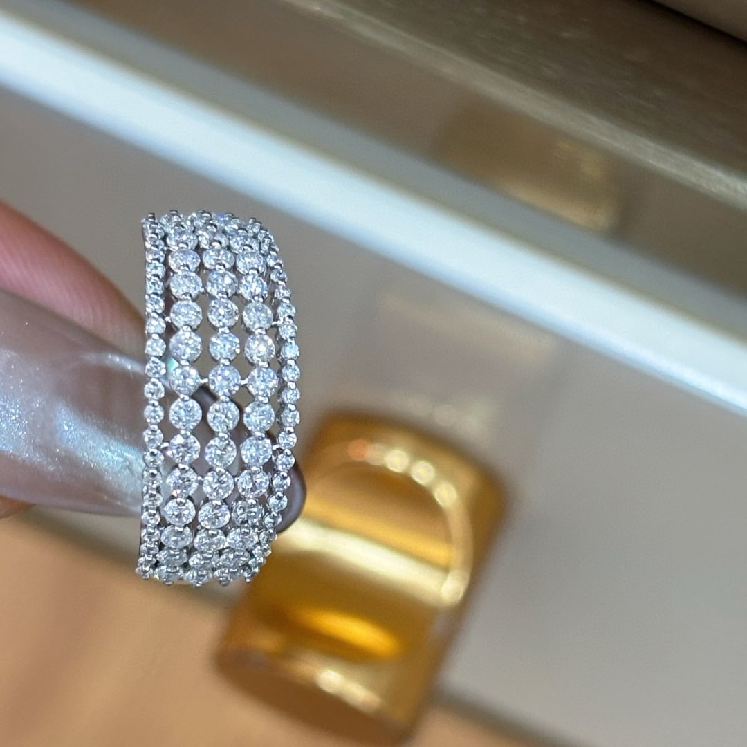 14k Gold 1 Ct Natural H Diamond Ring - 4