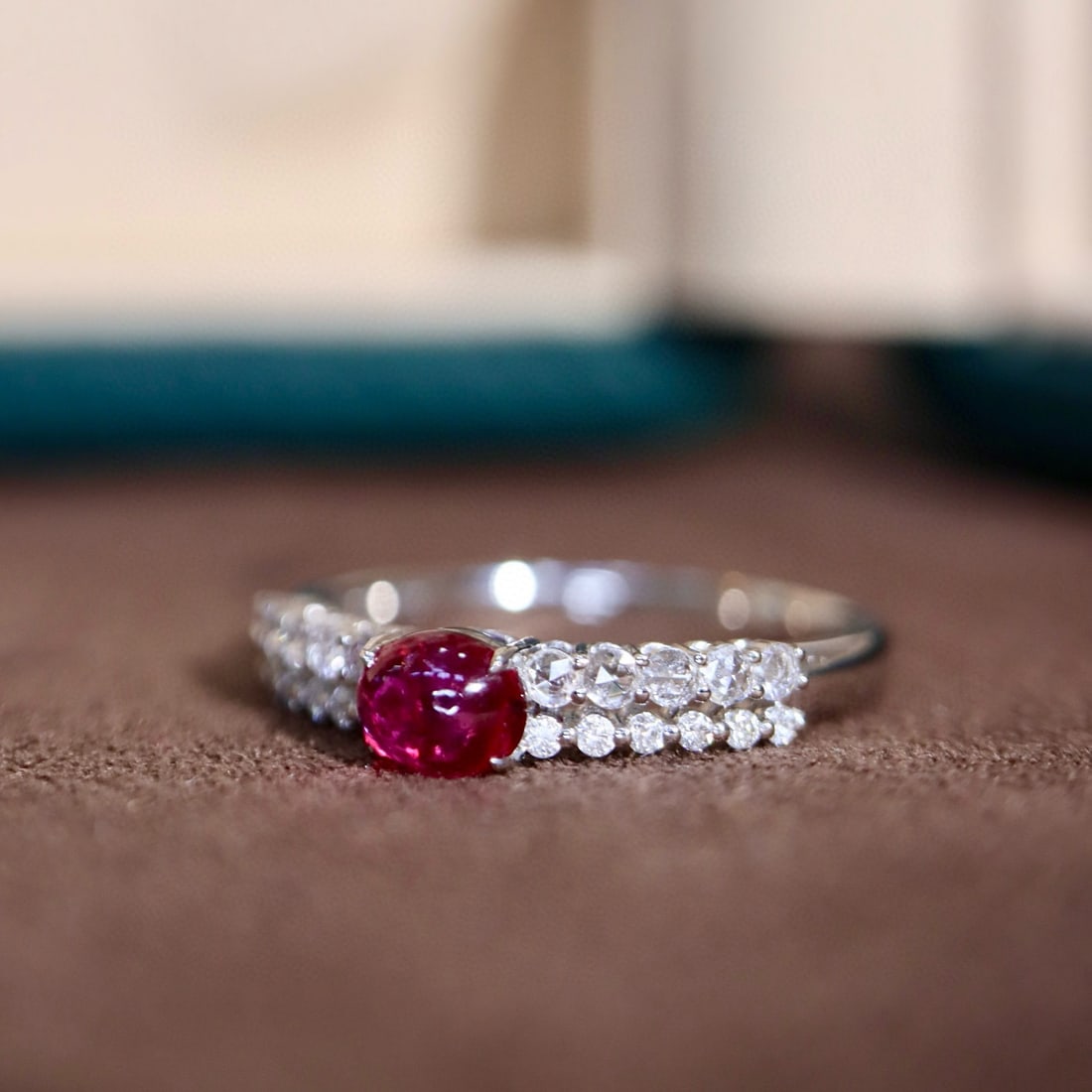 14k Gold 1.05 Ctw Natural Ruby & Diamond Ring - 3