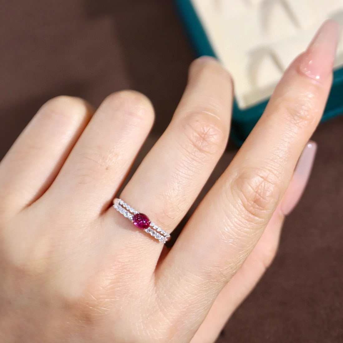 14k Gold 1.05 Ctw Natural Ruby & Diamond Ring - 4
