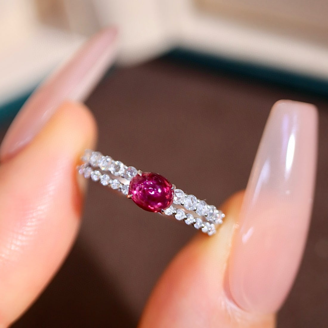14k Gold 1.05 Ctw Natural Ruby & Diamond Ring - 5