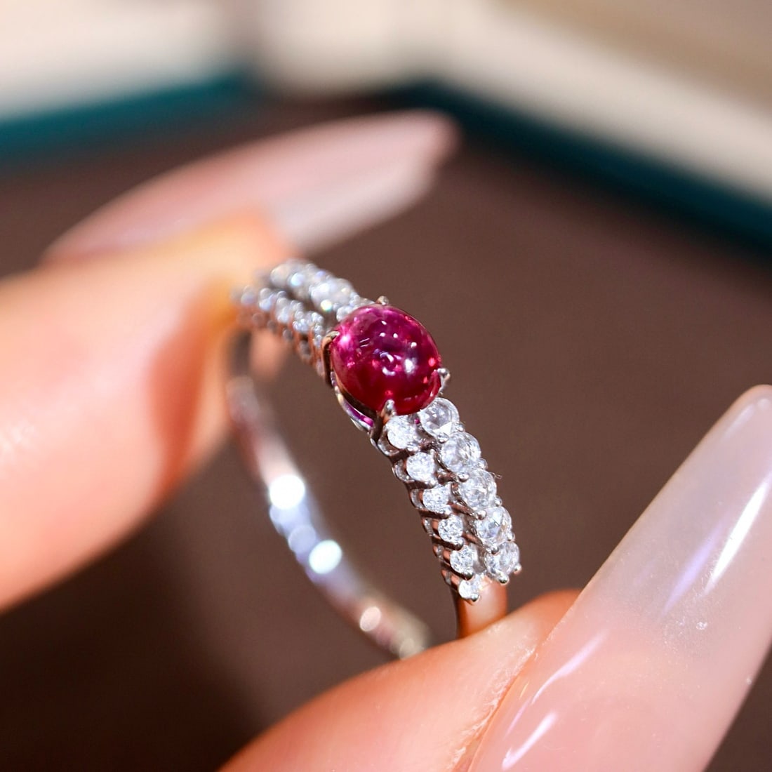 14k Gold 1.05 Ctw Natural Ruby & Diamond Ring - 6