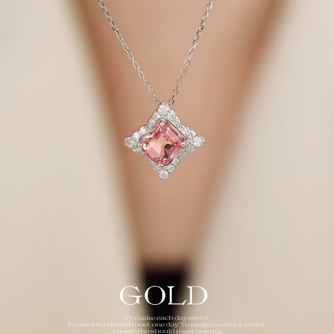 14k Gold 1.27 Ctw Natural Tourmaline & Diamond Necklace: Ref:231078234 // gold content:14k gold // main gemstone:tourmaline // shape:octagonal // carat weight:1. 11ct // color:pink // treatment:natural // // adjacent gemstone 2 : diamond // shape:round //
