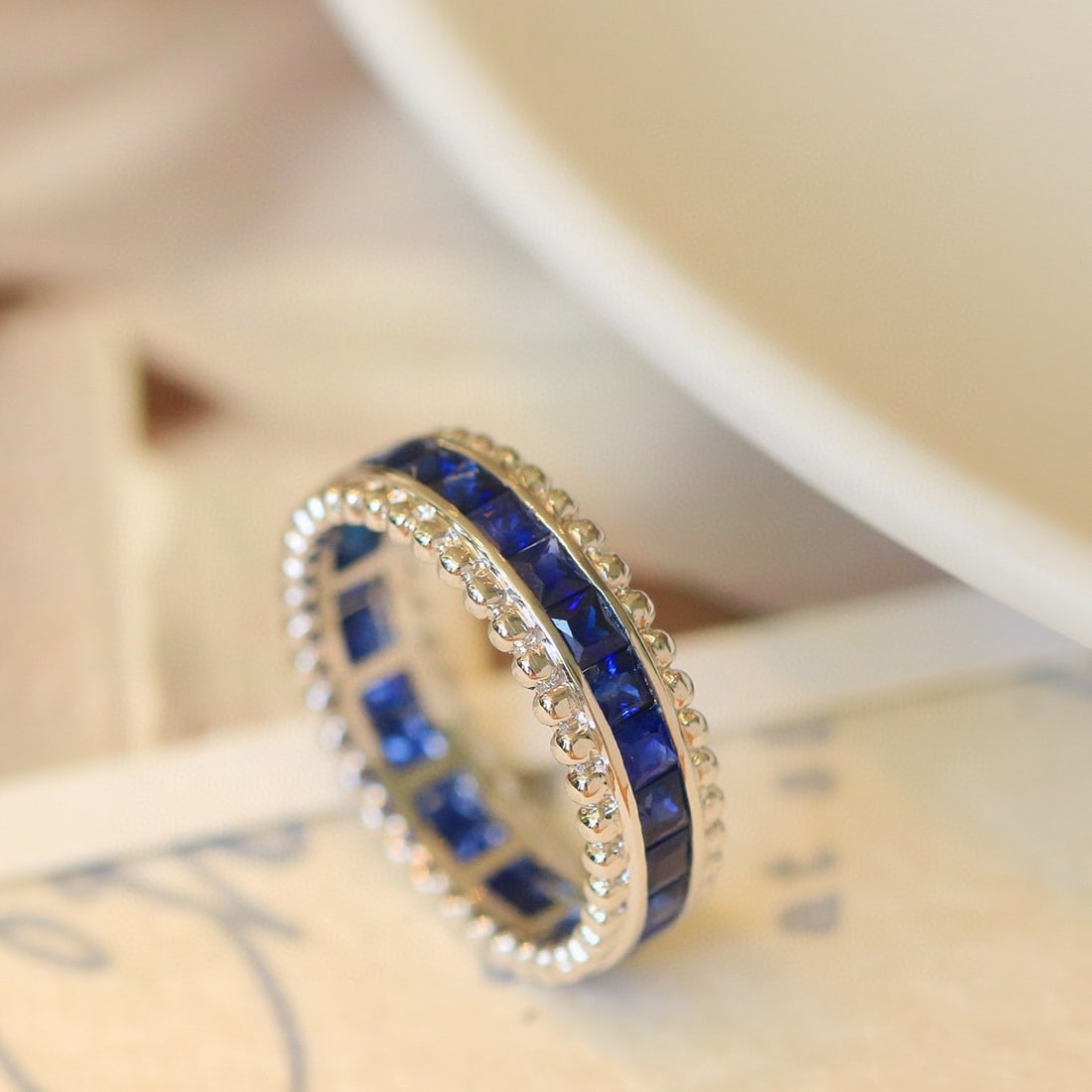 14k Gold 2.85 Ct Natural Sapphire Ring - 2