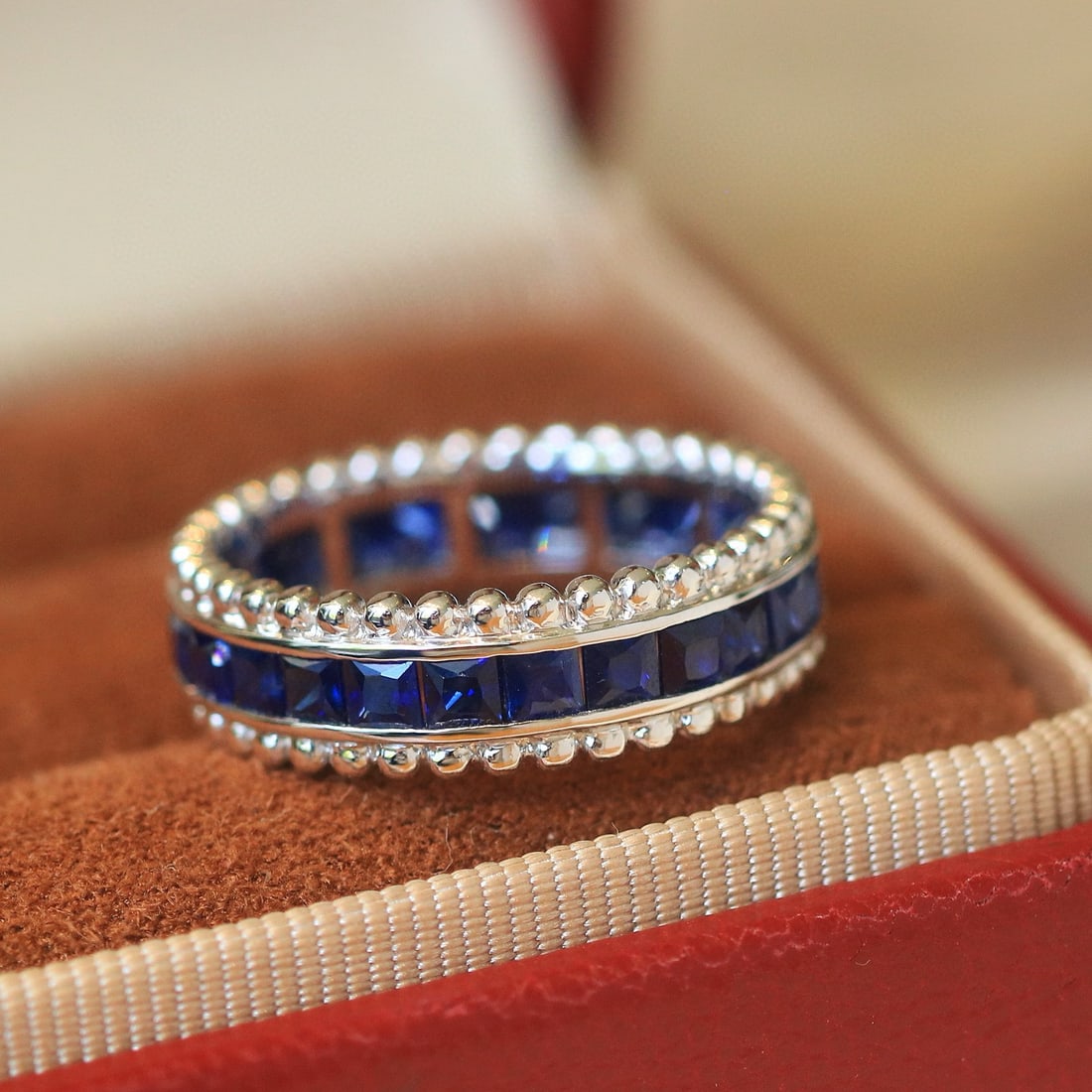 14k Gold 2.85 Ct Natural Sapphire Ring - 4
