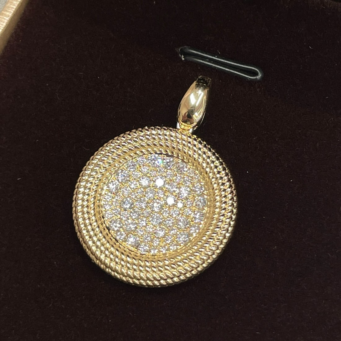 14k Gold 0.91 Ct Natural H Diamond Pendant( Without Chain ) - 2