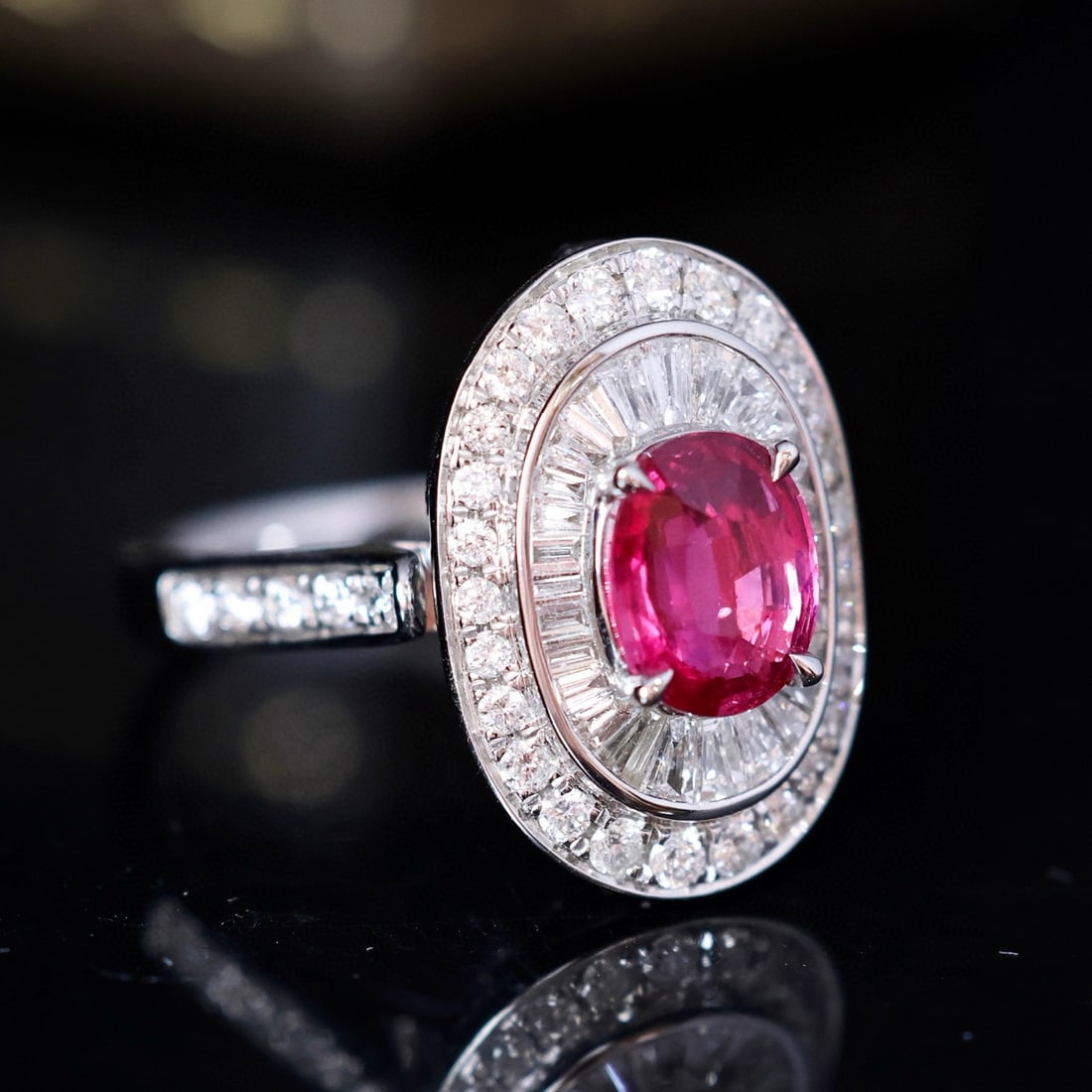 14k Gold 2.63 Ctw Natural Ruby & Diamond Ring/pendant( Without Chain ) - 2