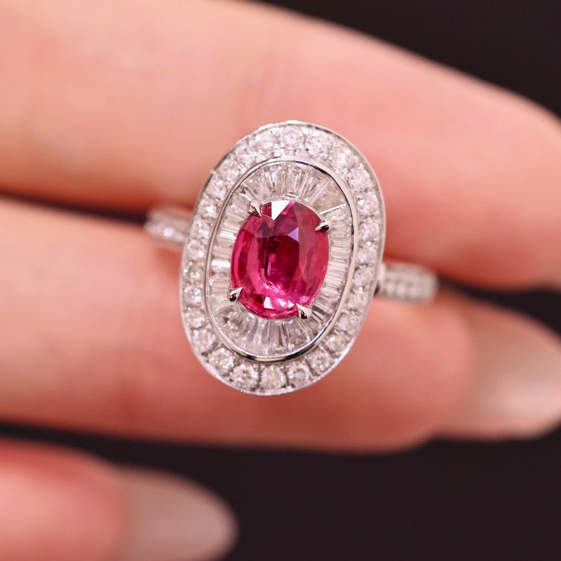 14k Gold 2.63 Ctw Natural Ruby & Diamond Ring/pendant( Without Chain ) - 3