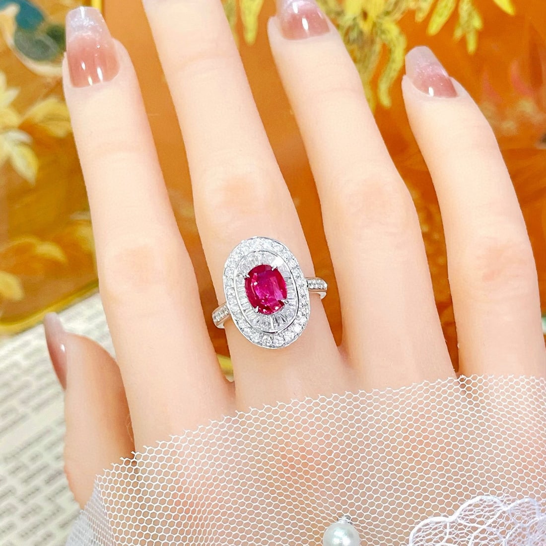 14k Gold 2.63 Ctw Natural Ruby & Diamond Ring/pendant( Without Chain ) - 5