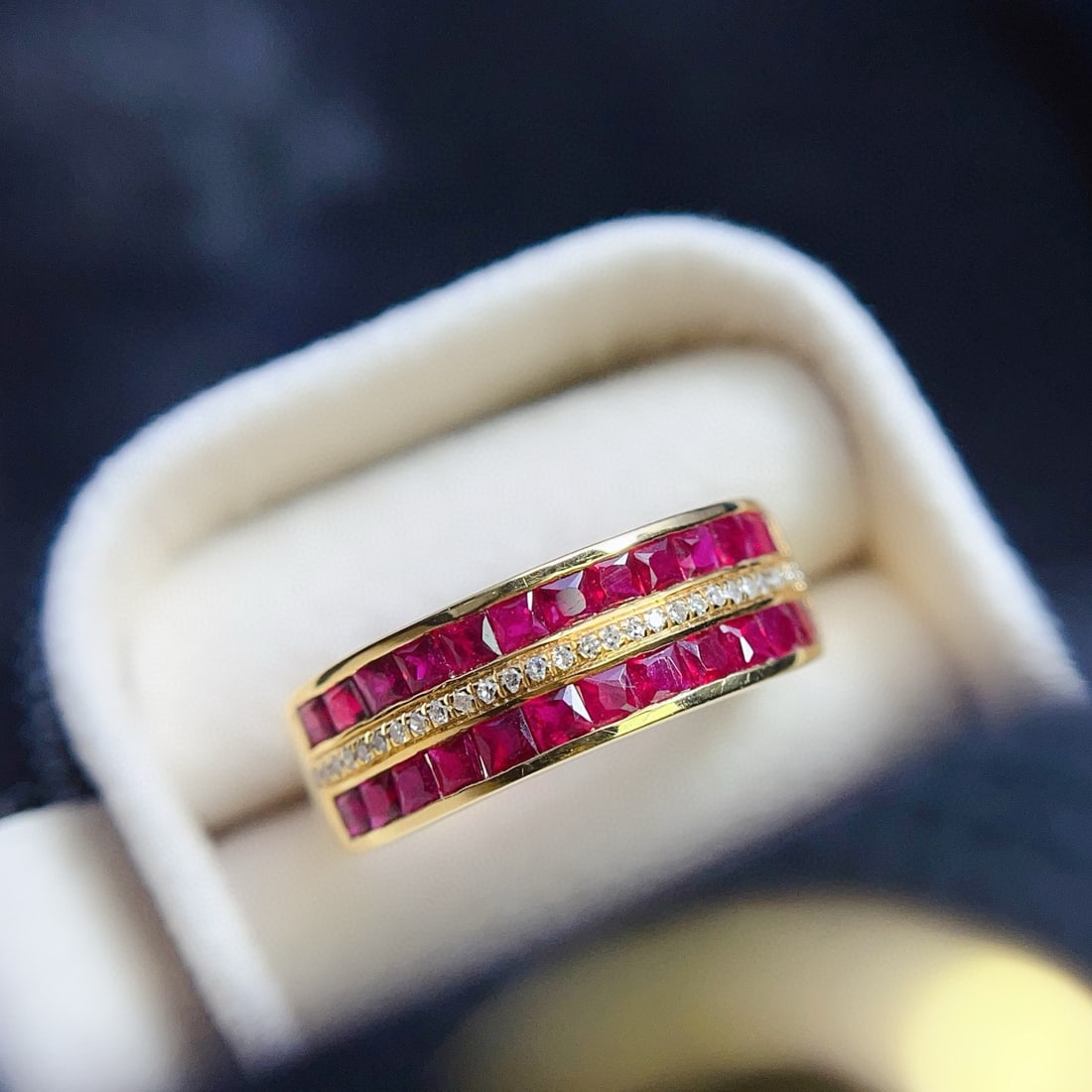 14k Gold 2.00 Ct Natural Ruby & Diamond Ring - 3