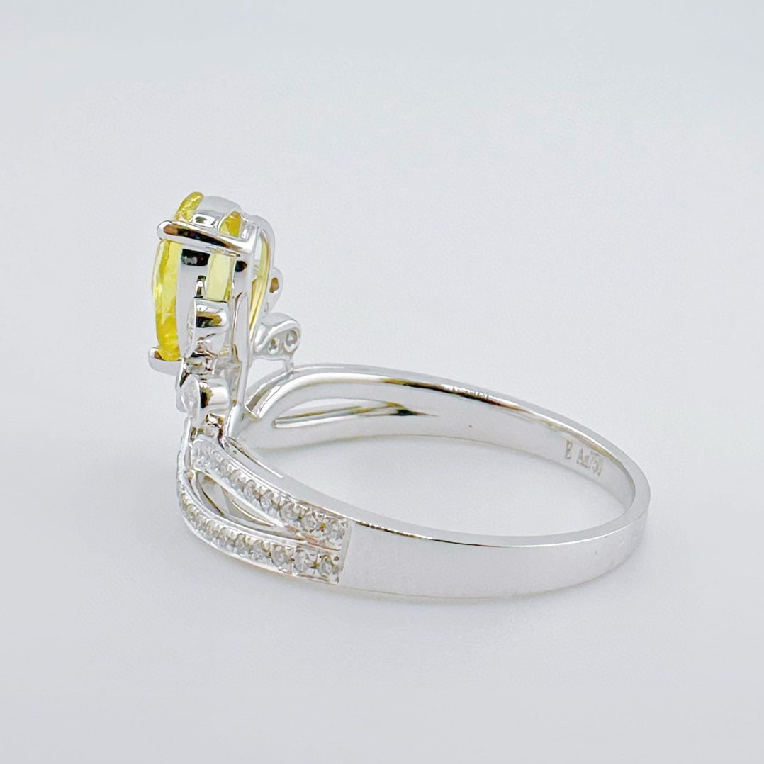 14k Gold 1.28 Ctw Natural Sapphire & Diamond Ring - 3