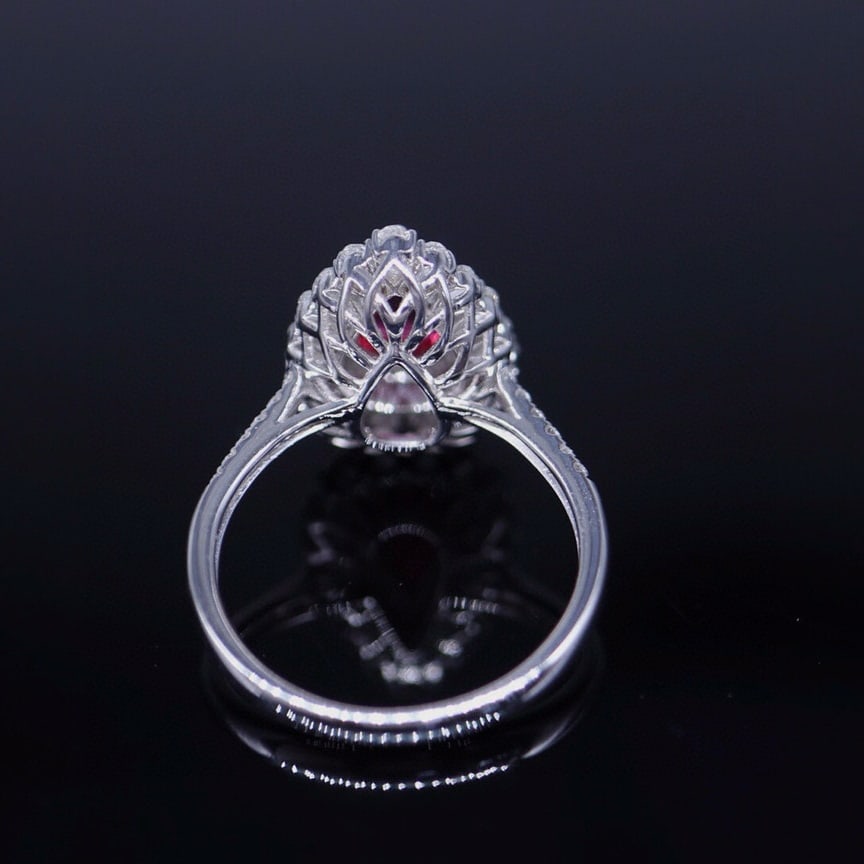 14k Gold 1.02 Ct Natural Ruby & Diamond Ring - 5
