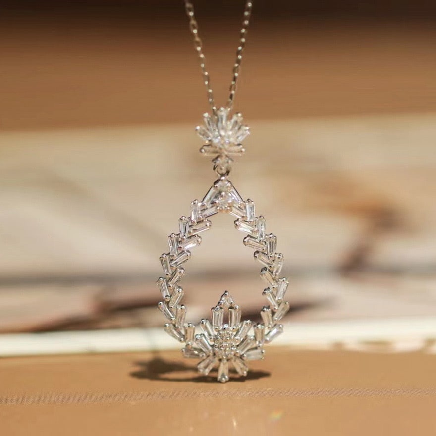 14k Gold 0.85 Ct Natural H Diamond Pendant( Without Chain ) - 5